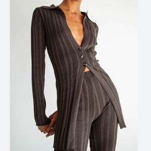 The Line By K Nidia Ribbed Cardigan